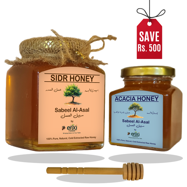 The Sweet Duo – Sidr 500g + Acacia 250g (Save Rs. 500)
